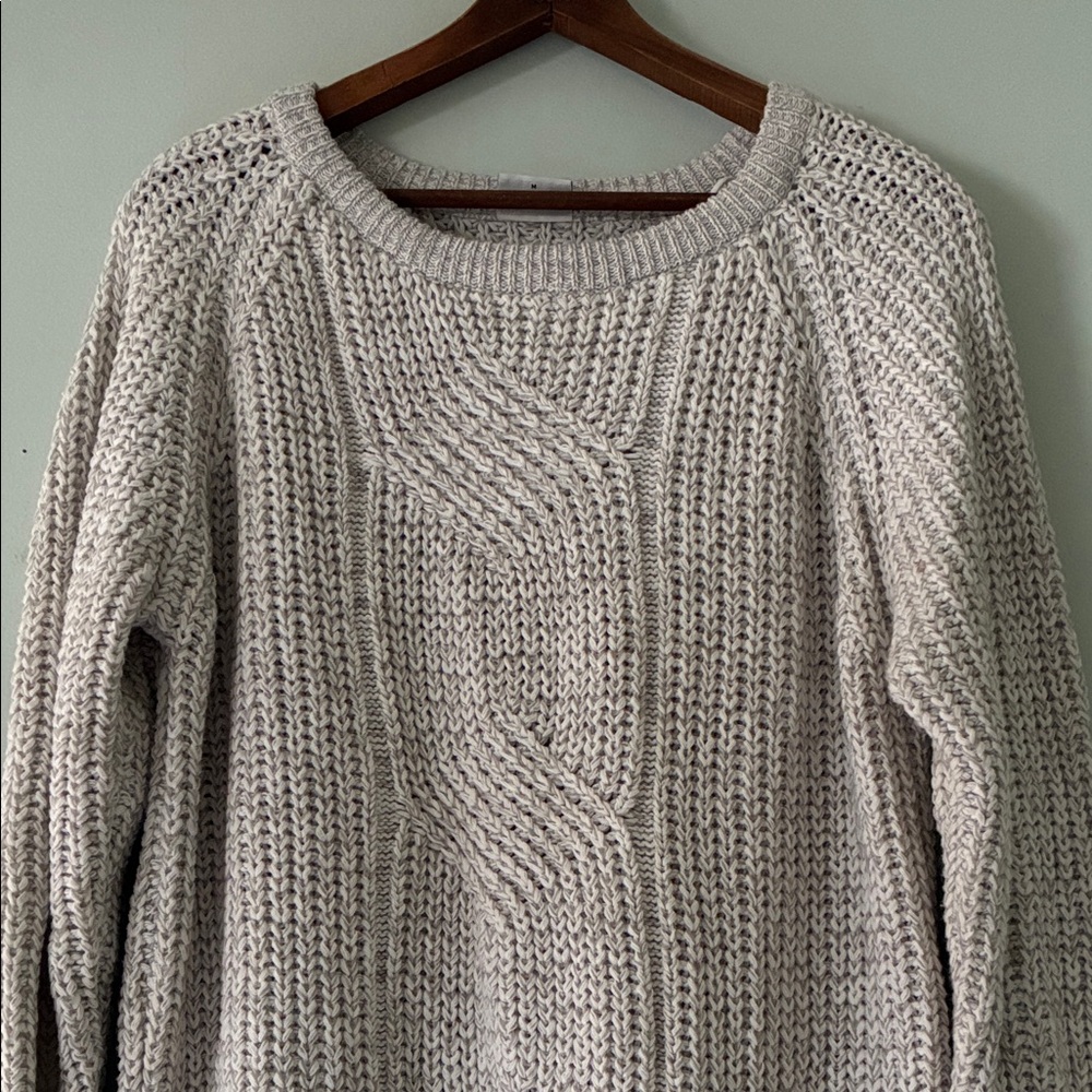 Noisy May Cozy Grey Knitted Sweater Dress - Medium